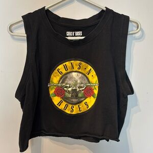 Guns N’Roses 100% Cotton Cropped Tank Top